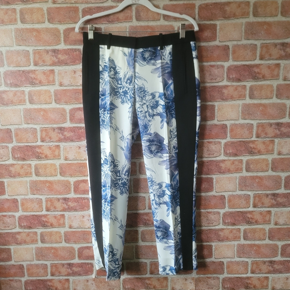 Barbara Bui Capri? Floral Tuxedo Pants 31" W , 27" IS